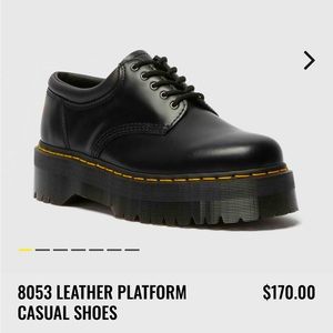 Women’s Dr. Martens 8053 Leather Platform Casual Shoes